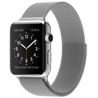 Apple Watch 42mm Stainless Steel Case Milanese Loop (MJ3Y2)