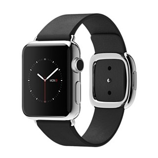 Apple Watch 38mm Stainless Steel Case Black Modern Buckle (MJYK2-L2-M2)