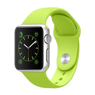 Apple Watch 42mm Silver Alluminum Case Green Sport Band (MJ3P2)