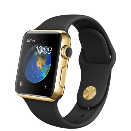 Apple Watch Edition 38mm 18-Karat Yellow Gold Case with Black Sport Band