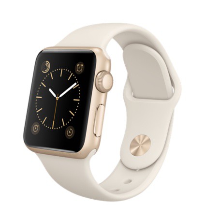 Apple Watch Sport 42mm Gold Aluminum with Antique White Sport Band (MLC72)