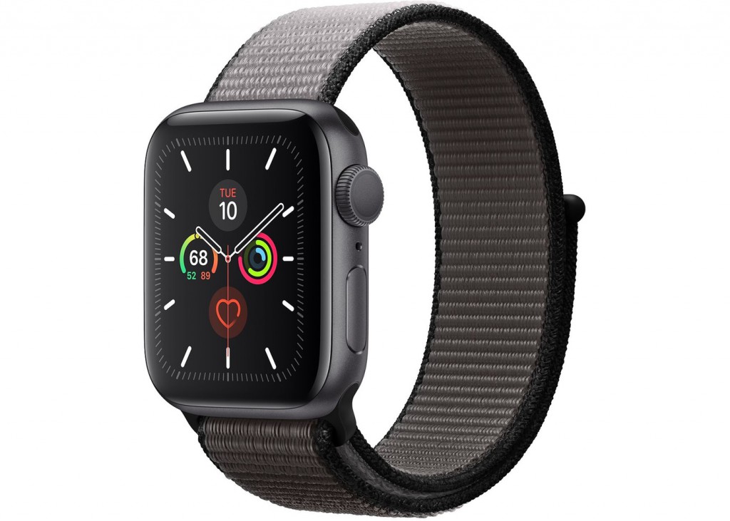 Apple Watch Series 5 40/44mm Space Gray Aluminum Case with Black Sport Band 
