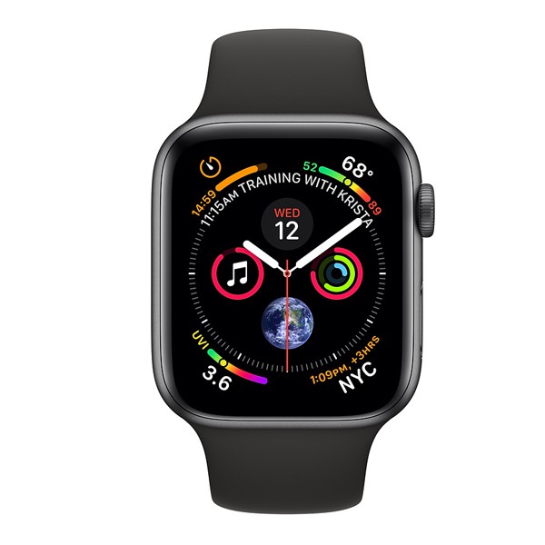 Apple Watch Series 5 LTE 44mm Space Gray Aluminum w. Black b.- Space Gray Aluminum (MWVF2)