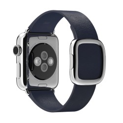 Apple Watch 38mm Stainless Steel Case Midnight Blue Modern Buckle (MJ352)