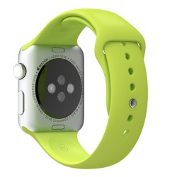 Apple Watch 38mm Silver Alluminum Case Green Sport Band (MJ2U2)