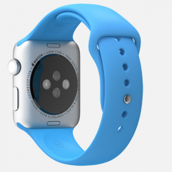 Apple Watch 38mm Silver Alluminum Case Blue Sport Band (MJ2V2)