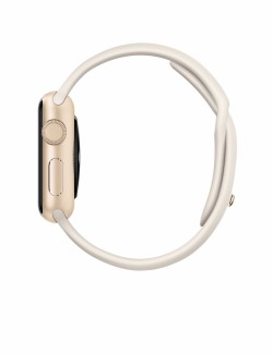 Apple Watch Sport 38mm Gold Aluminum with Antique White Sport Band (MLCJ2)