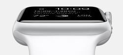 Apple Watch 38mm Silver Alluminum Case White Sport Band (MJ2T2)