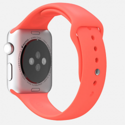 Apple Watch 38mm Silver Alluminum Case Pink Sport Band (MJ3T2)
