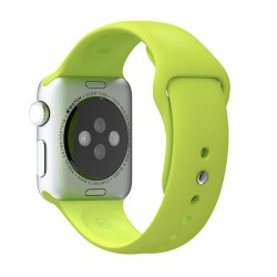 Apple Watch 42mm Silver Alluminum Case Green Sport Band (MJ3P2)