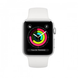 Apple Watch Series 3 (GPS) 42mm Silver Aluminium Case with White Sport Band (MTF22)